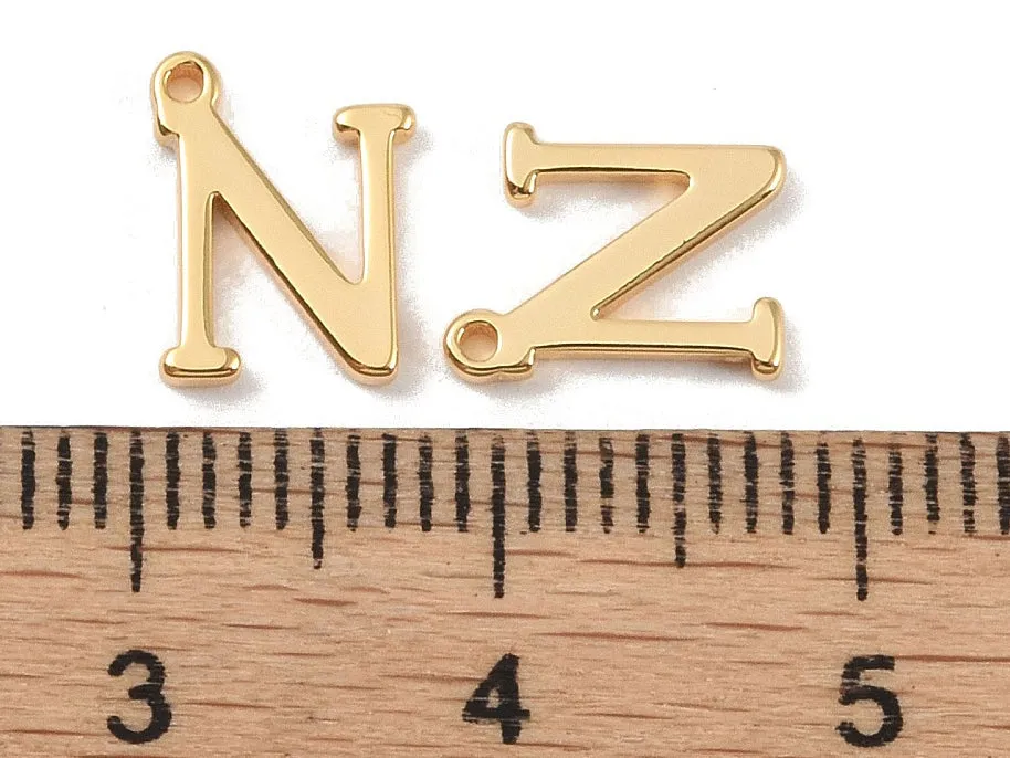 La Petite Epicerie letterbedel N verguld per stuk 10x12 mm