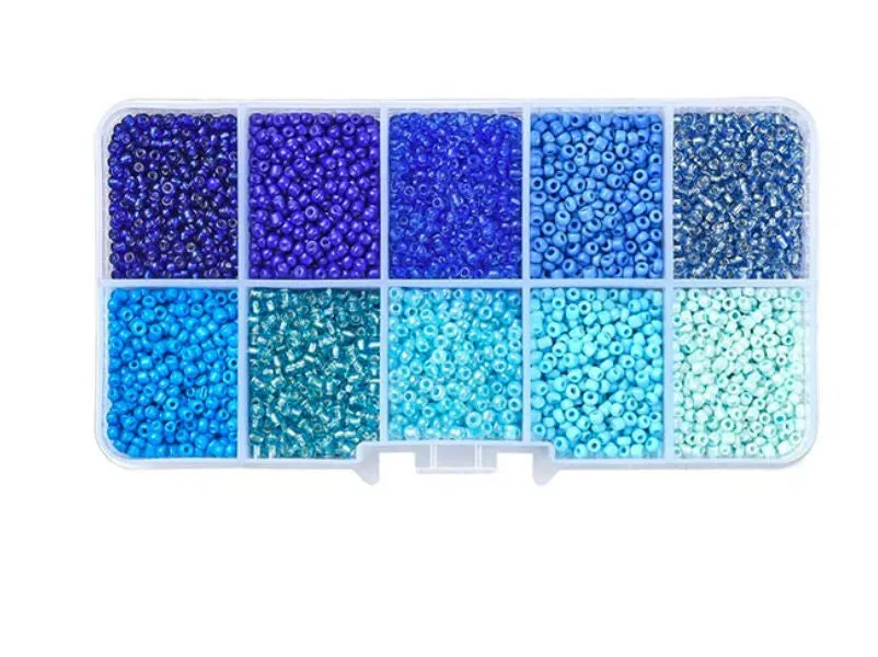 La Petite Epicerie Rocailles kralen blauw 8500 stuks 2,5 mm