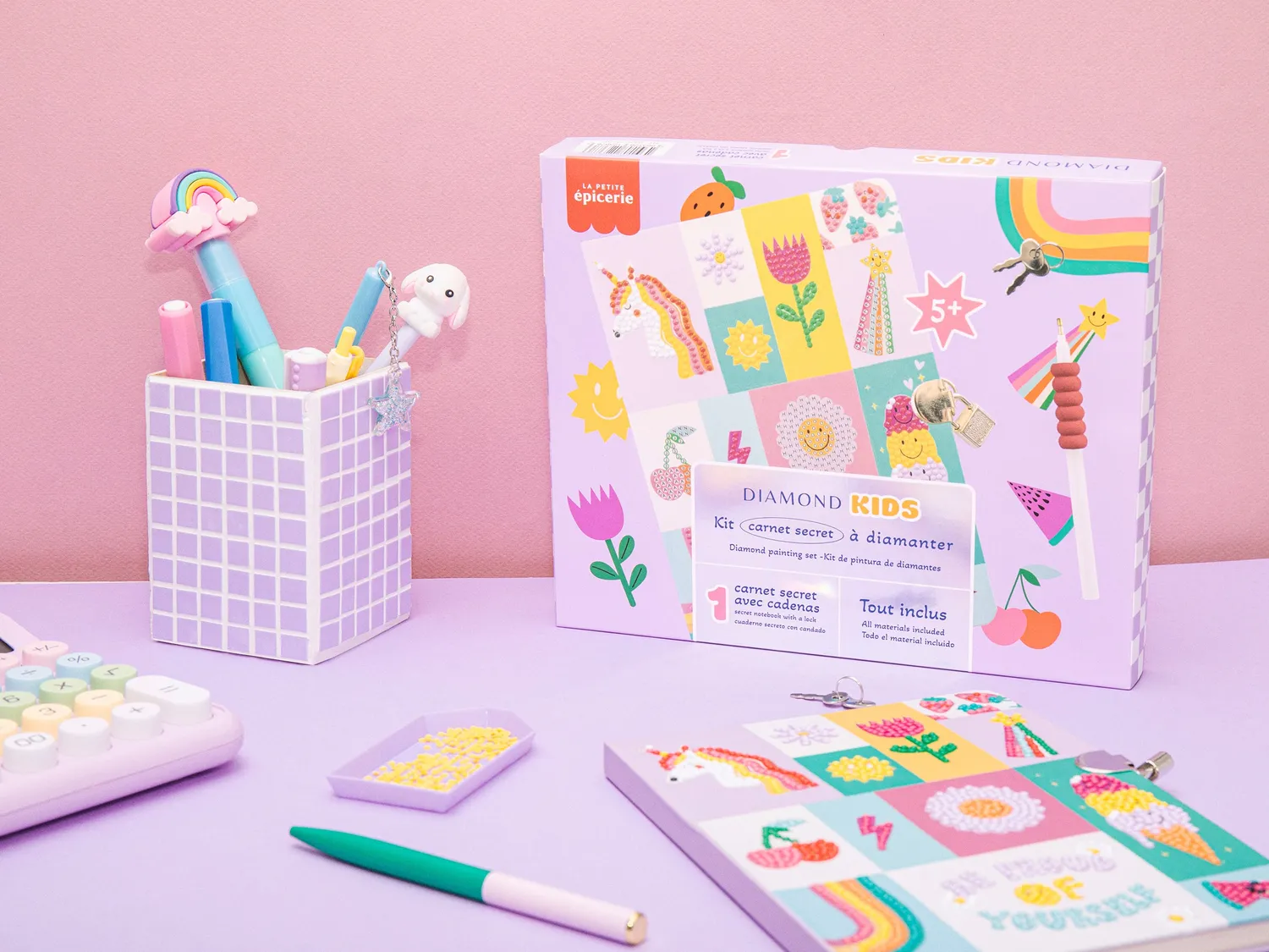 La Petite Epicerie Diamond Painting Kids dagboek met slot