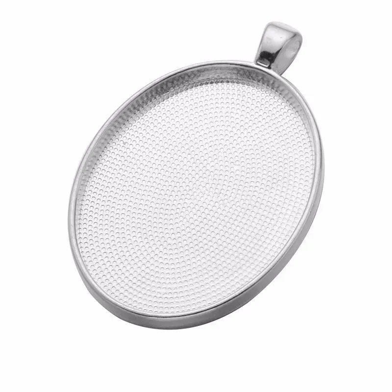 Bijounique Hanger Ovaal met Oog L 30x40 mm Goud