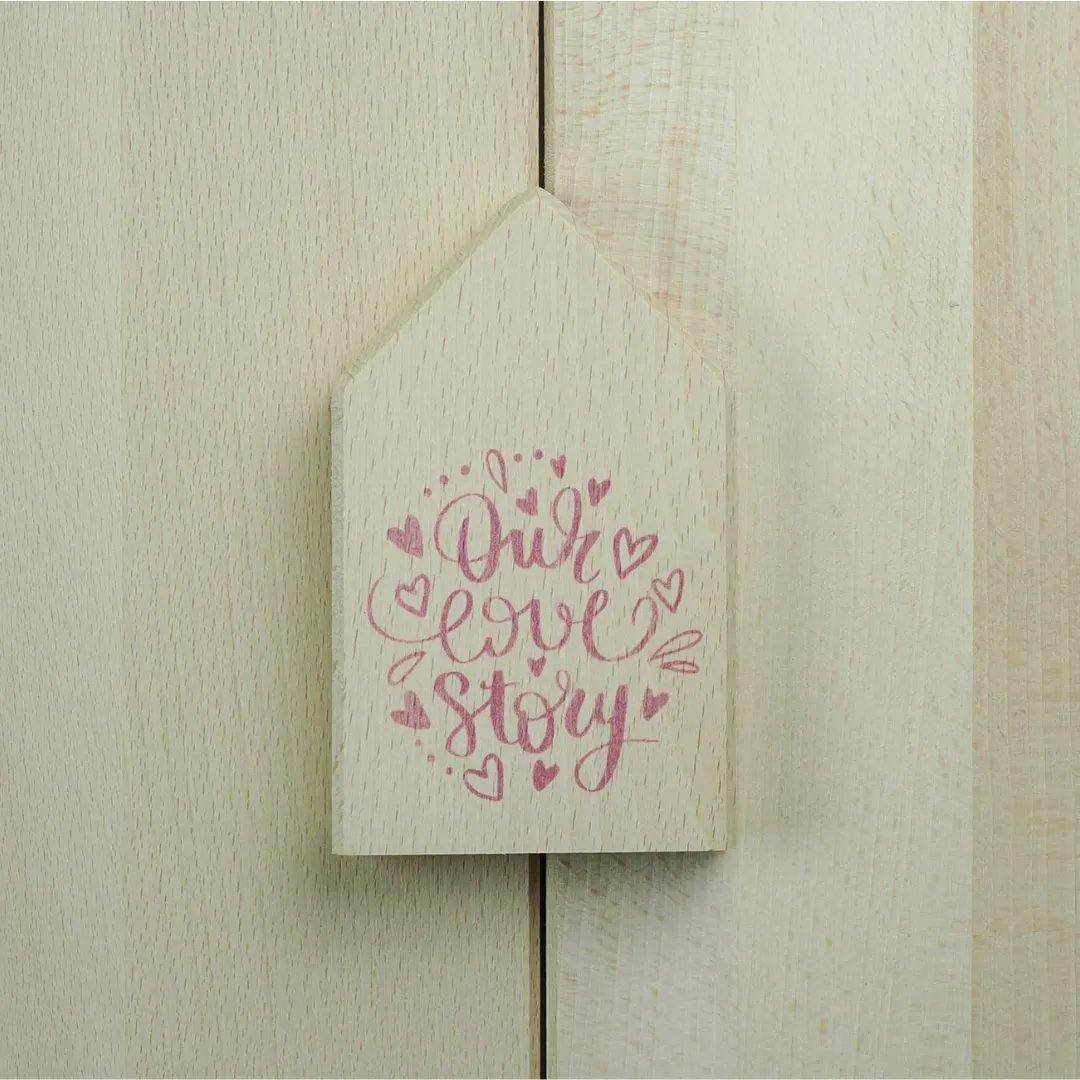 Astrid Brouwers fotoblok huis DIY pakket met transfermarker