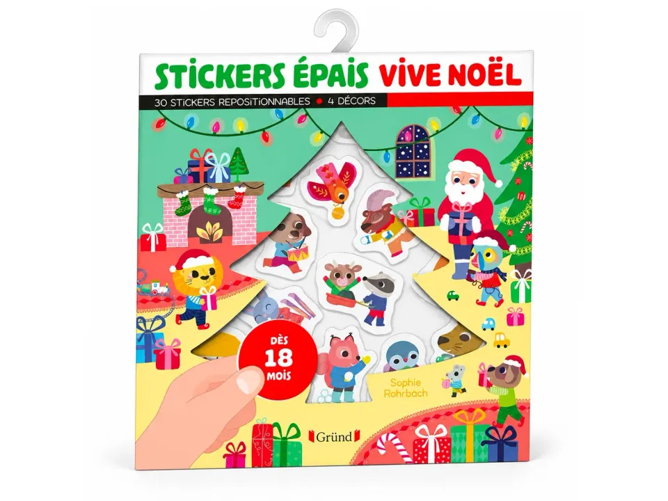 La Petite Epicerie Vive Noël stickers dik 30 stuks 4 decors