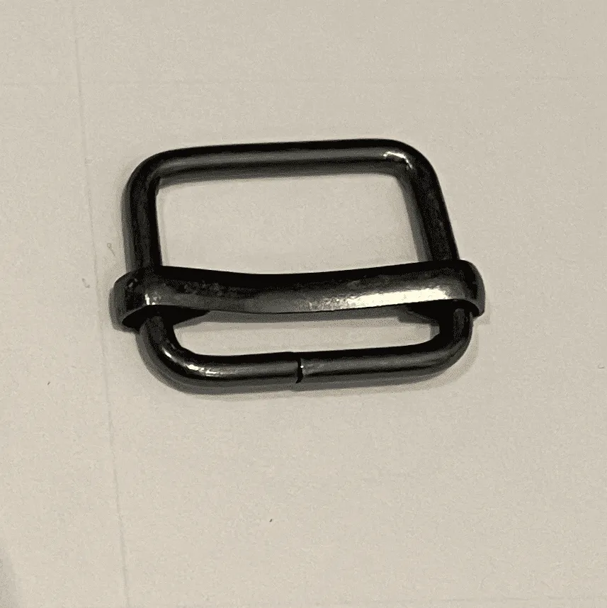 Leather House slider 15 mm tassenband goud zwart zilver