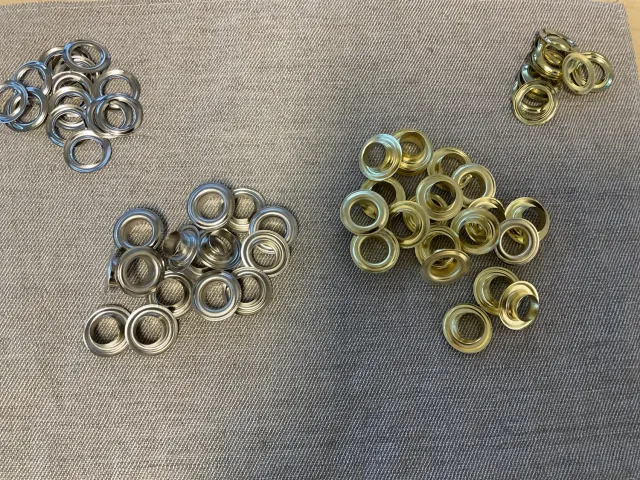 Leather House Sail Rings zeilringen 10 stuks 10/19/5 mm