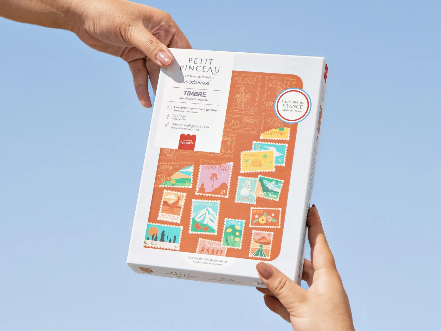 La Petite Epicerie Petit Pinceau Timbre notebook schilderen op nummer