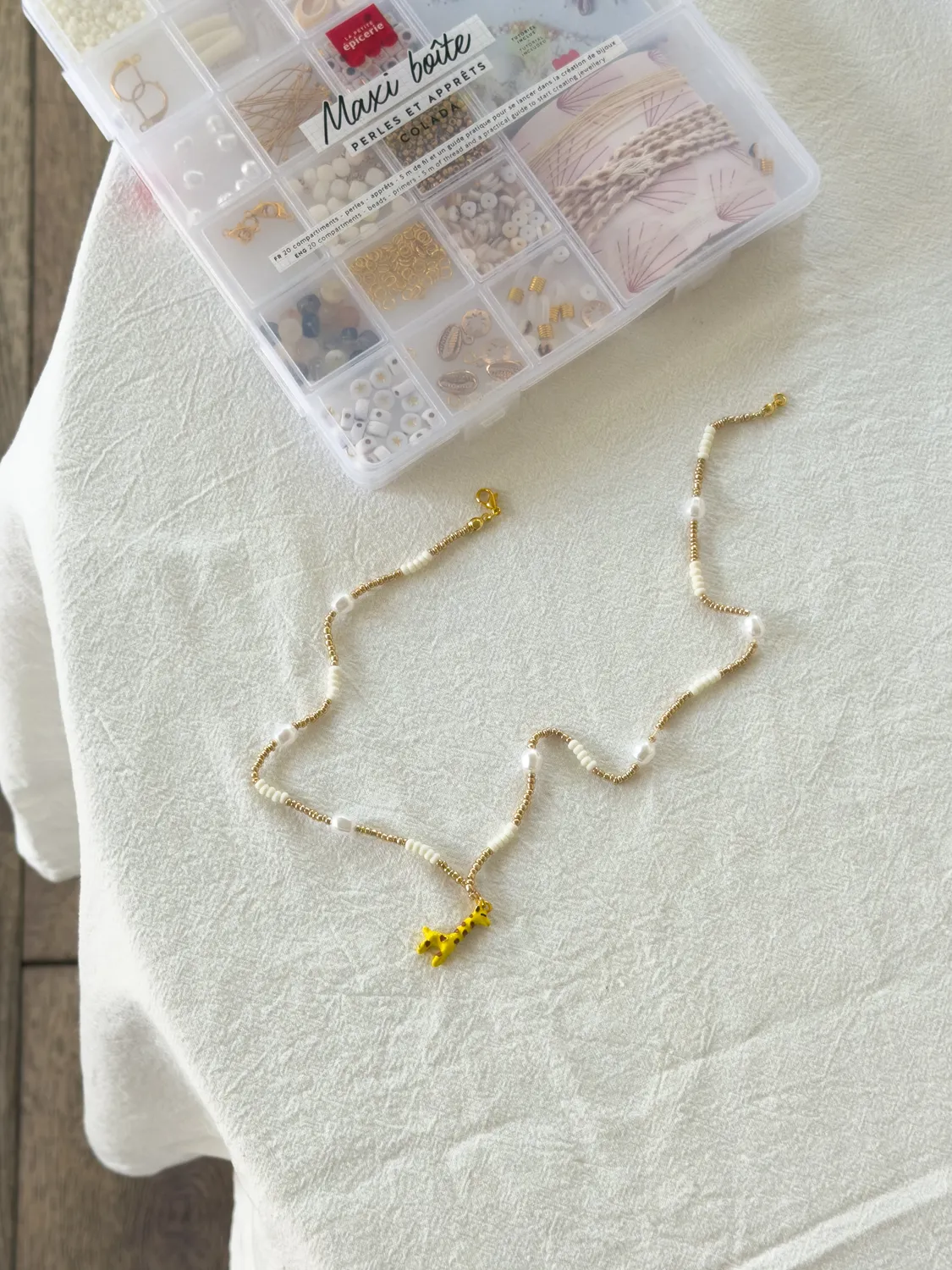 La Petite Epicerie Collier Girafe kralenketting diy-pakket giraf