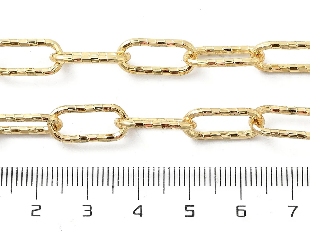 La Petite Epicerie Schakelketting verguld bewerkt 43,3 cm