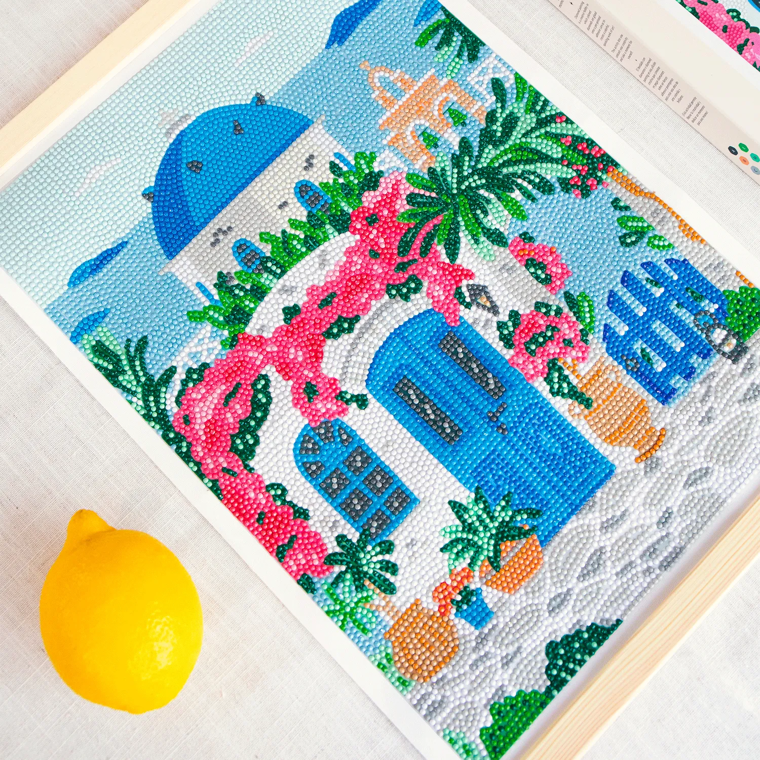 La Petite Epicerie Petit Diamond Greek Island painting