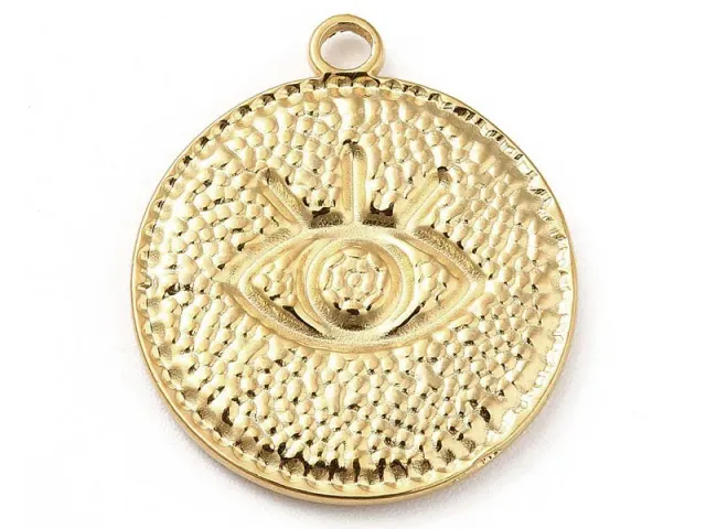 La Petite Epicerie hanger rond oog goud 22x19 mm