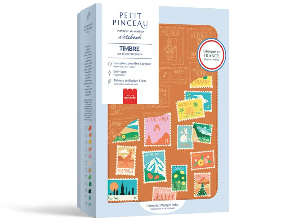 La Petite Epicerie Petit Pinceau Timbre notebook schilderen op nummer