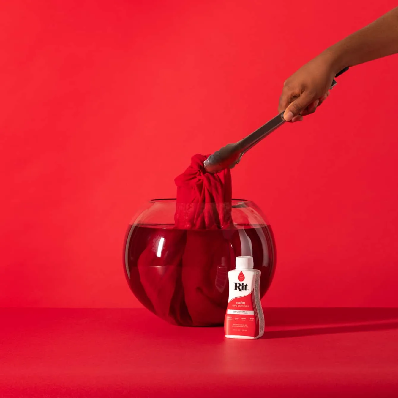 Rit All-Purpose Scarlet vloeibare textielverf helderrood