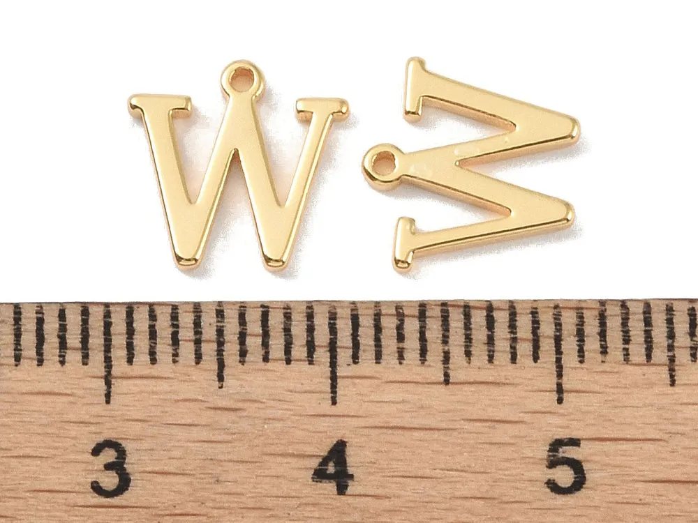 La Petite Epicerie Letter bedel W per stuk goud