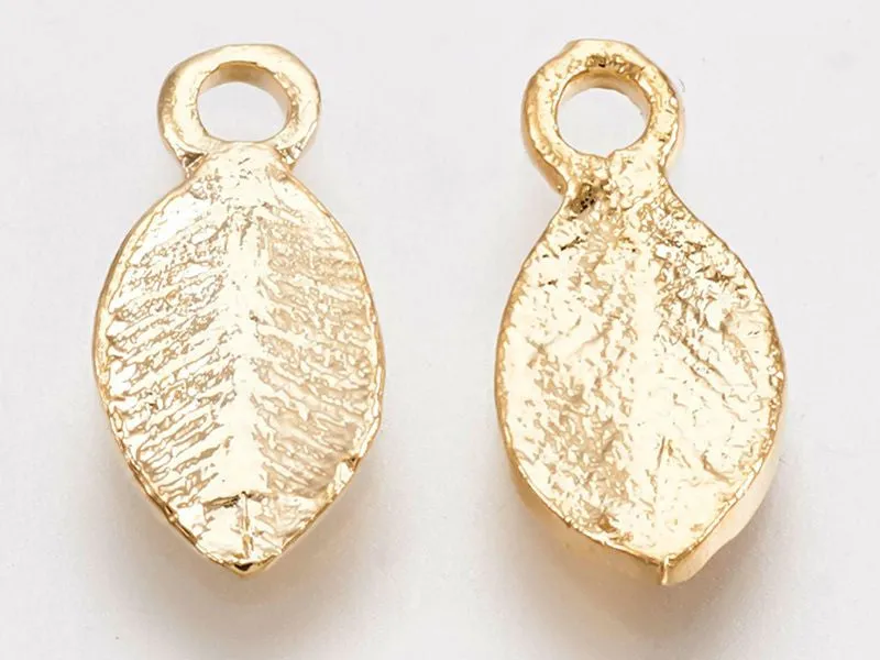 La Petite Epicerie blad bedel goud 10,5 mm verguld