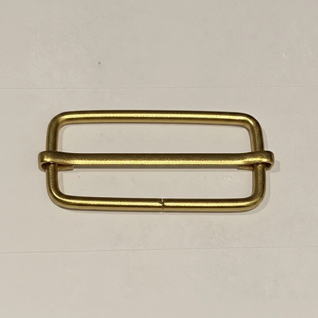 Leather House Slider schuifgesp zwart 40x20x6 mm