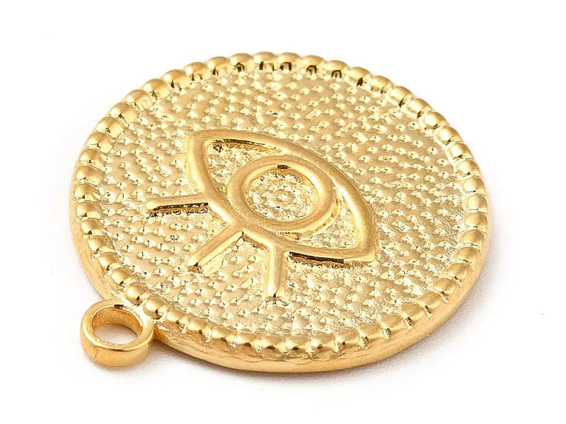 La Petite Epicerie hanger rond oog goud 22x19 mm