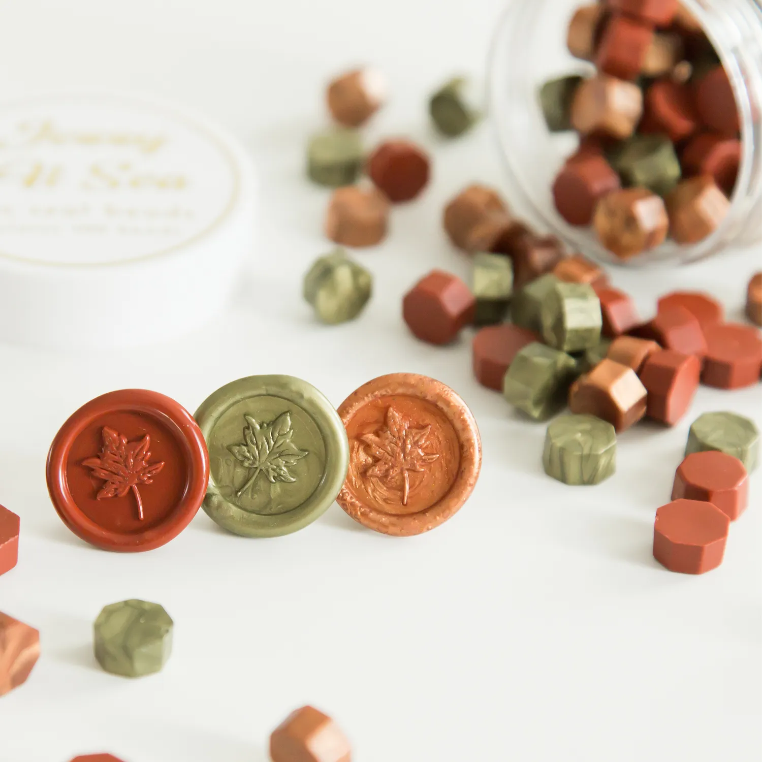 Jessy at Sea Autumn Beads sealing wax kralen herfst 100 stuks