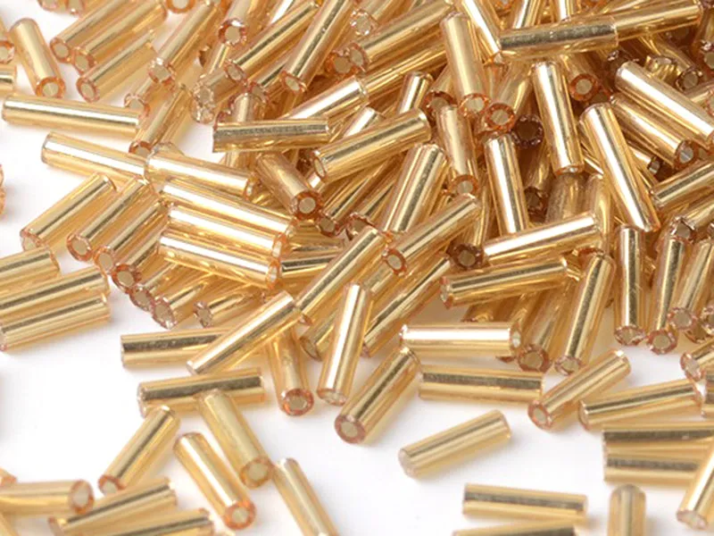 Miyuki bugles buiskralen goud 6 mm 10 gram