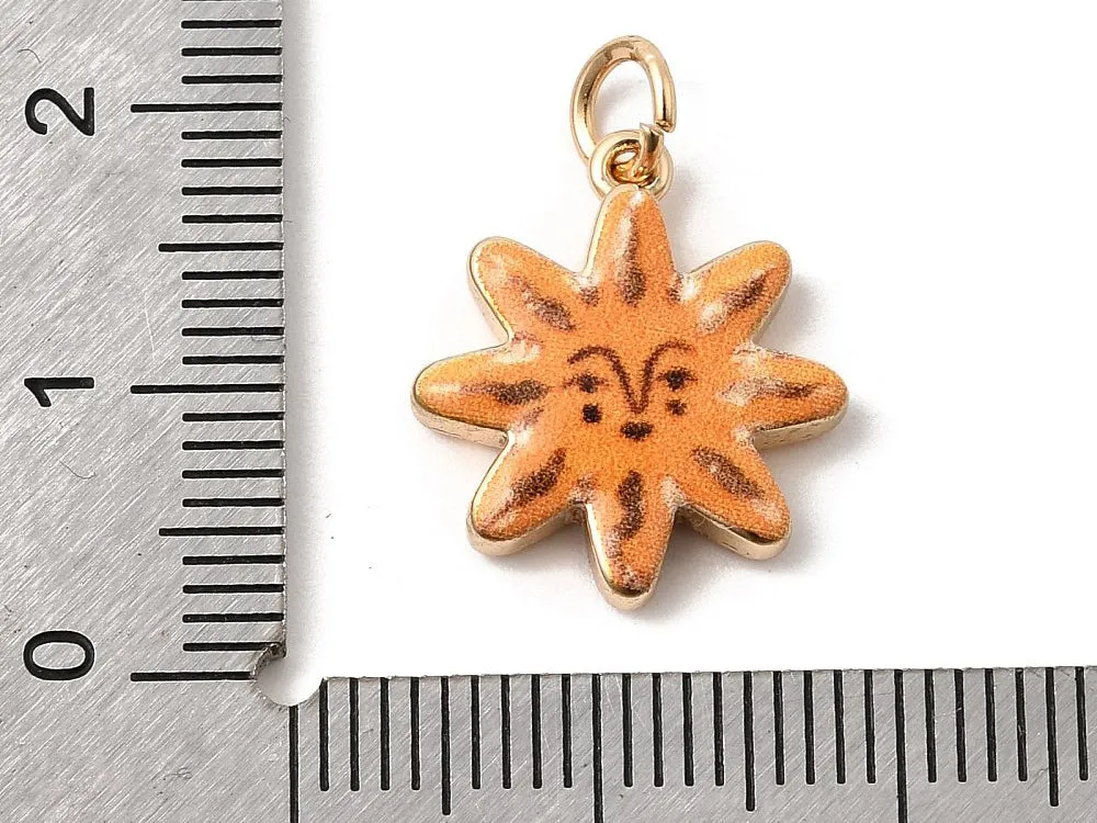 La Petite Epicerie Soleil bedel laiton goud 17 mm
