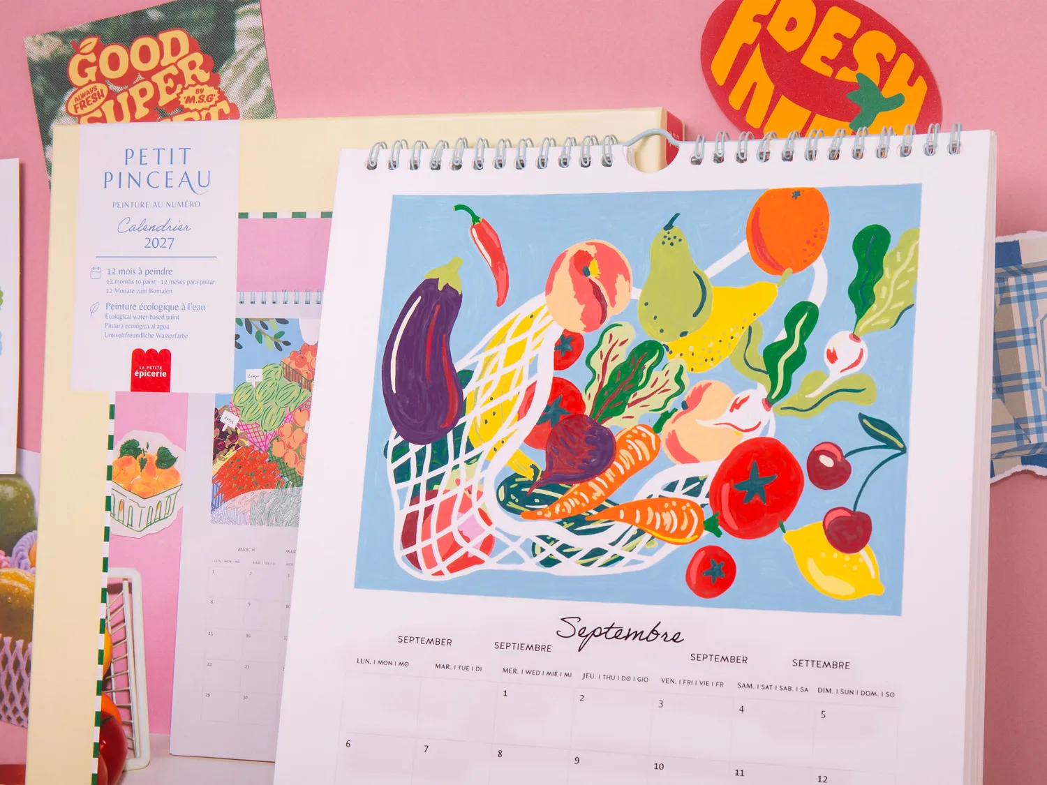 La Petite Epicerie Petit Pinceau 2027 schilderkalender fruit