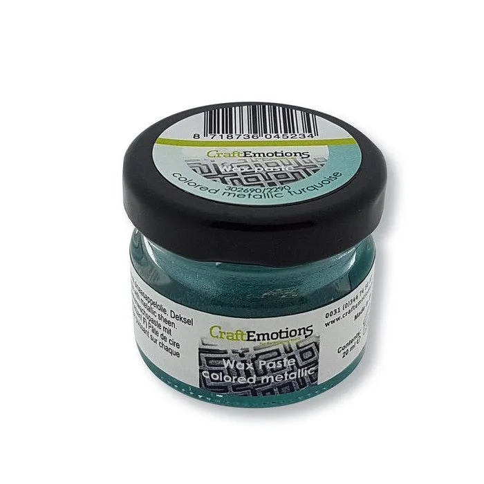 Craft Emotions wax paste metallic zilver pot 20 ml