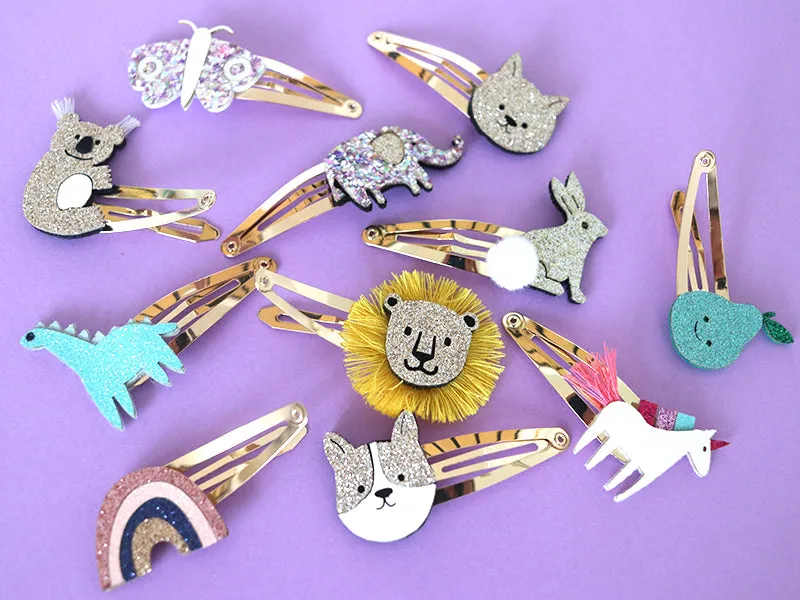 La Petite Epicerie haarspeldjes koala 5,5 cm 2 stuks