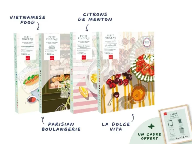 La Petite Epicerie Petit Pinceau Food Schilderset 4 stuks
