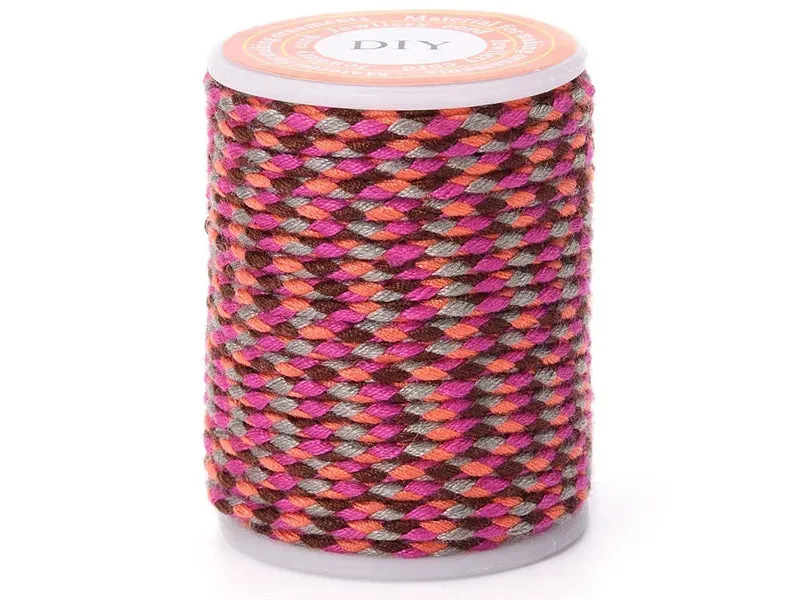 La Petite Epicerie katoenen koord 4m roze bordeaux goud
