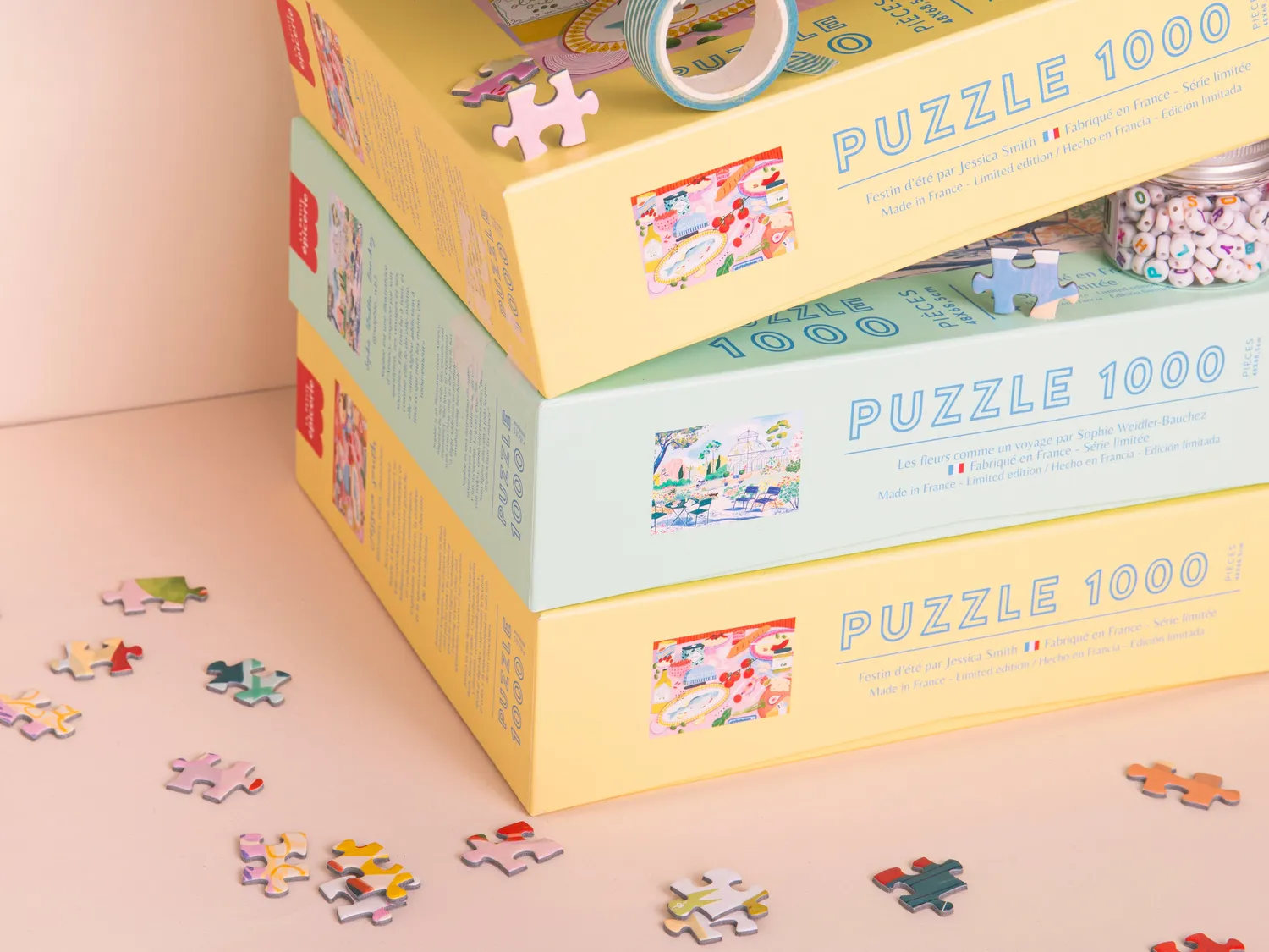 La Petite Epicerie Fleurs Voyage puzzel 1000 stukjes bloemen