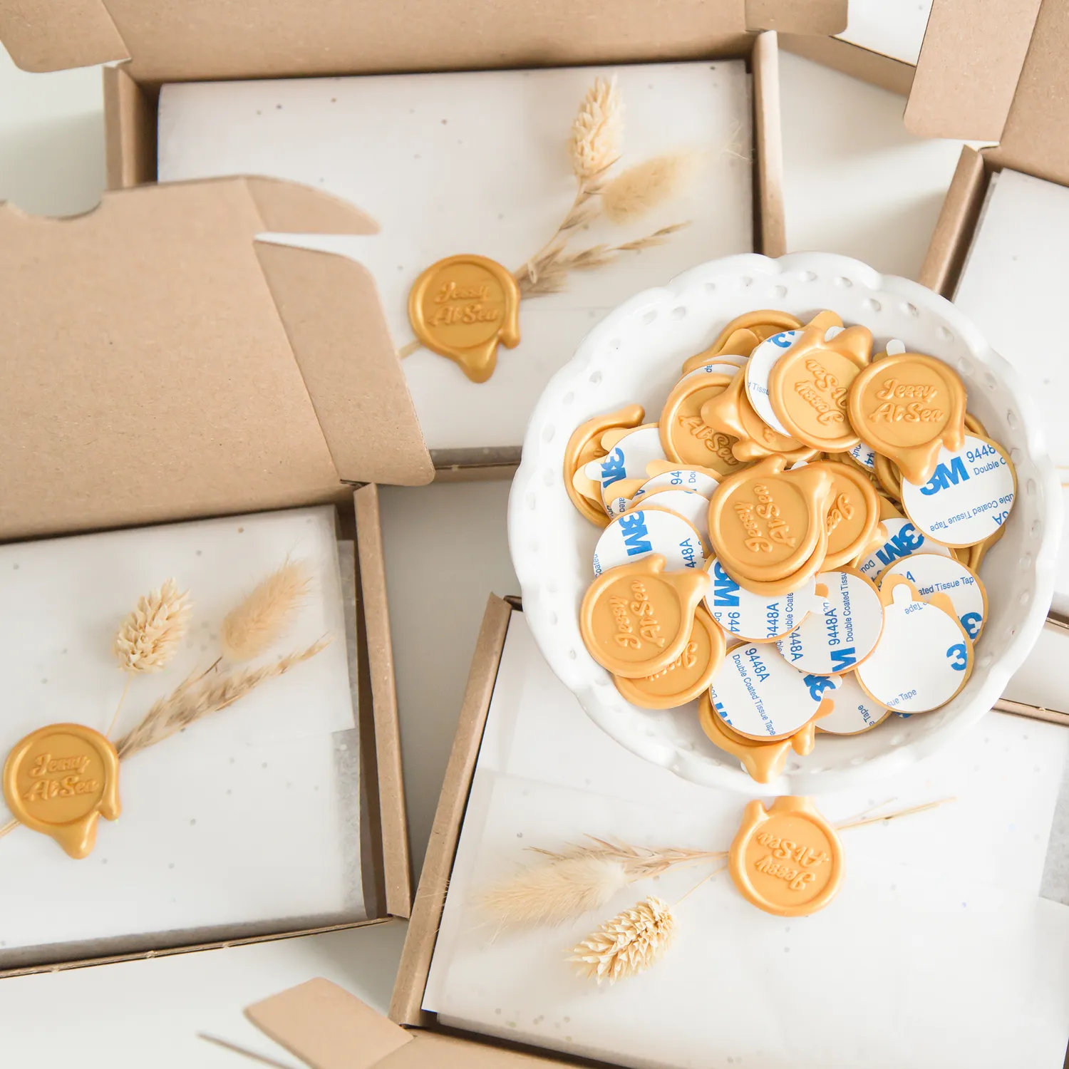 Jessy at Sea Ready-Made waxzegels op maat stickers