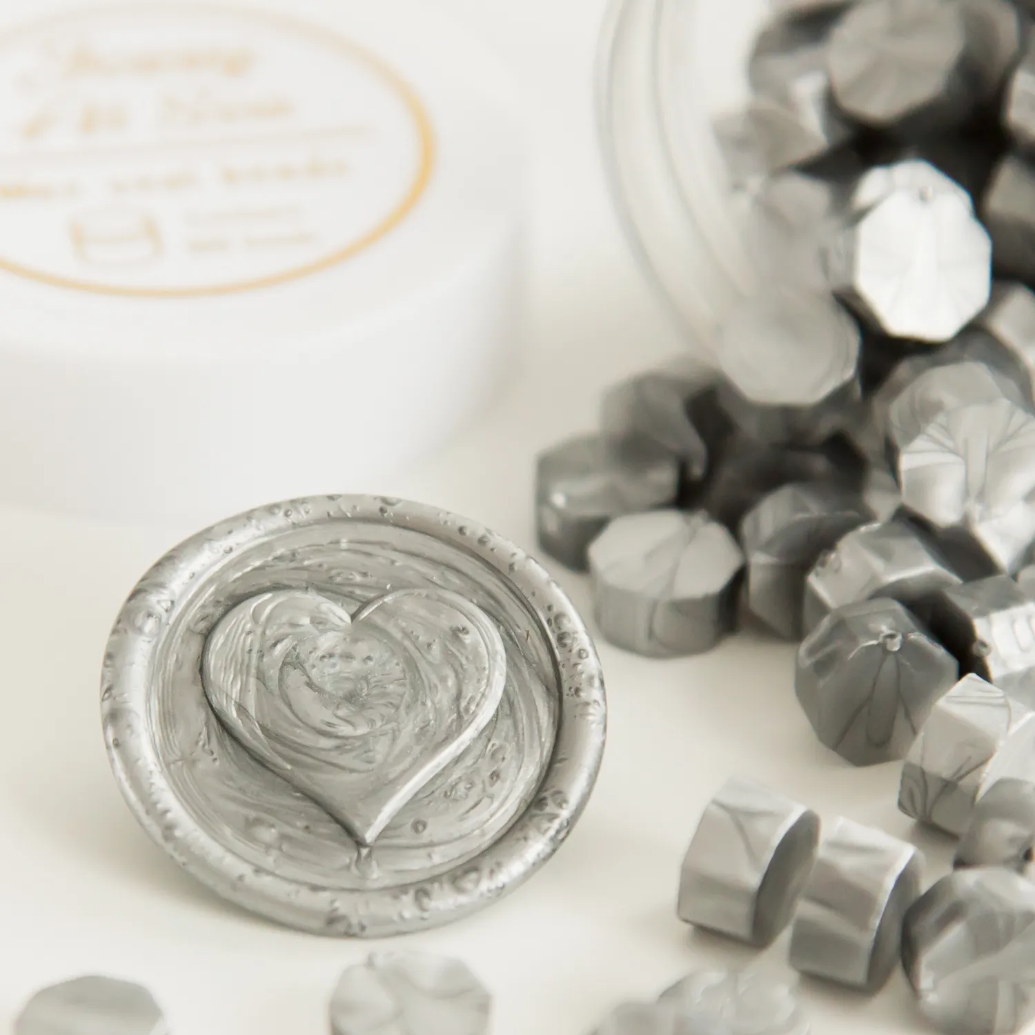 Jessy at Sea Silver zegellak kralen zilver 100 stuks metallic