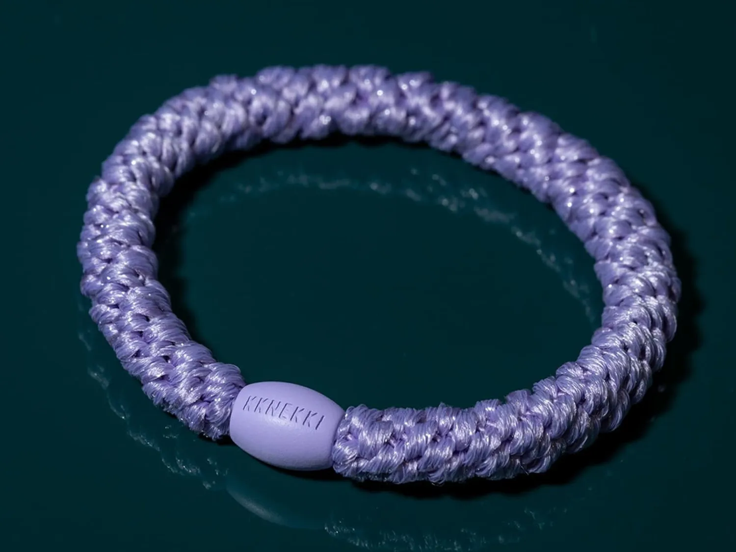 Kknekki Violet Pailleté haarelastiek paars glitter