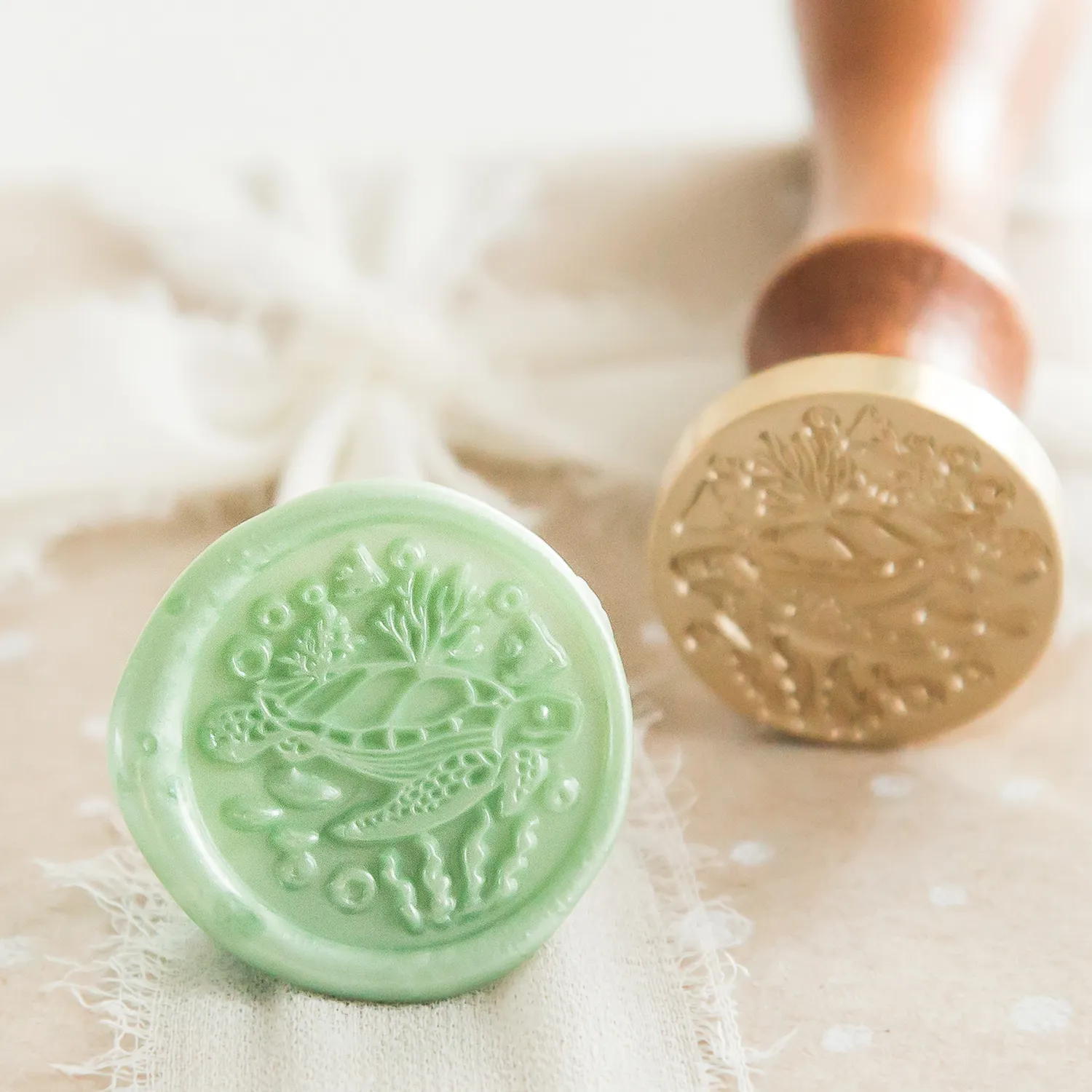 Jessy at Sea Sea Turtle wax seal stempel 25 mm