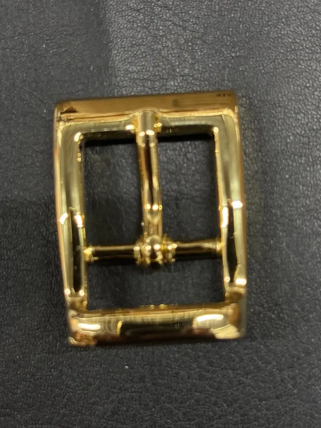 Leather House riemgesp messing 20mm goud