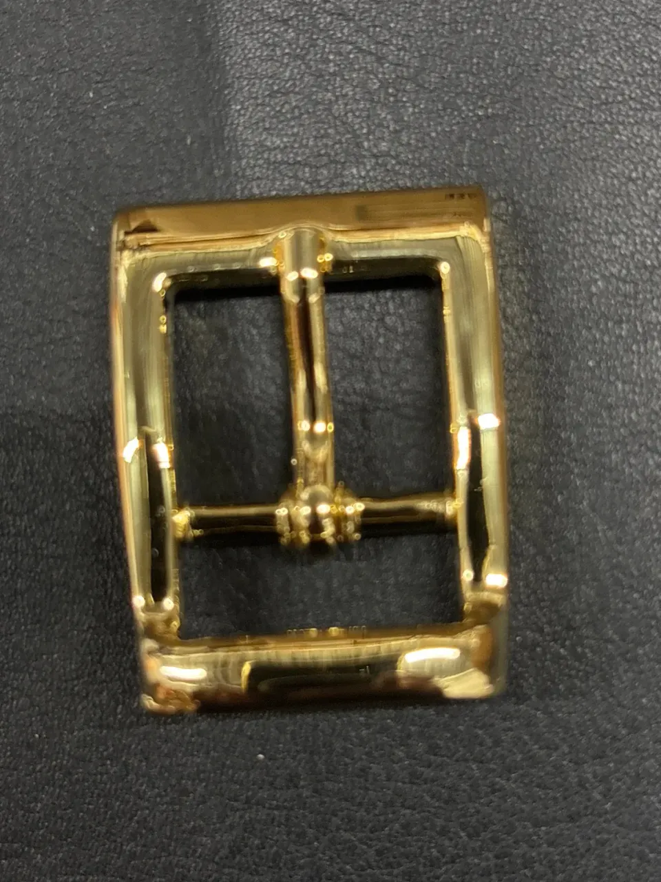 Leather House riemgesp messing 20mm goud