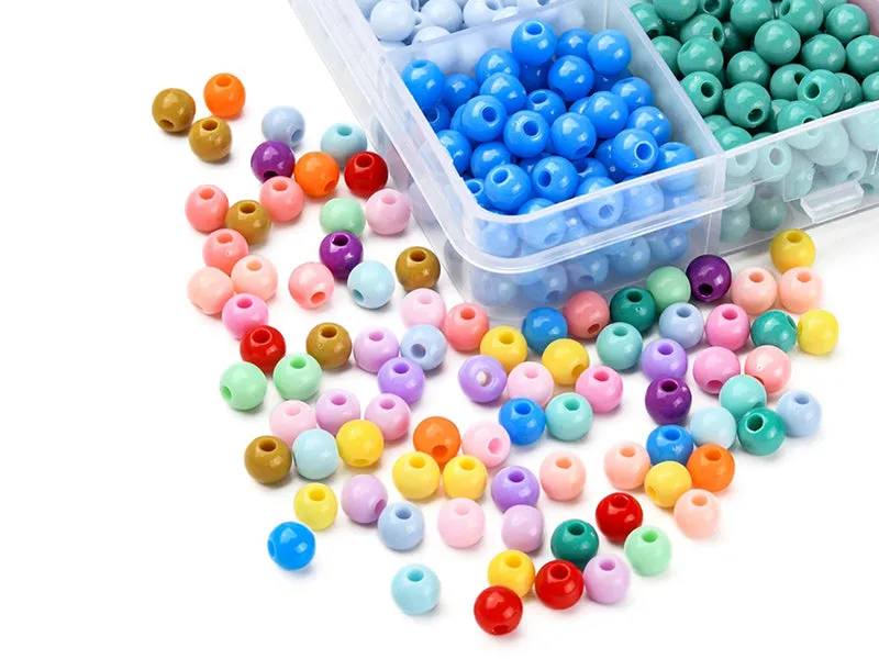 La Petite Epicerie kralenbox 1500 opaak plastic 18 kleuren