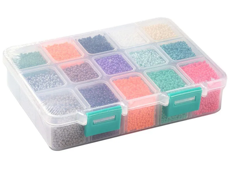 La Petite Epicerie rocailles kralendoos 15 kleuren 2,5 mm