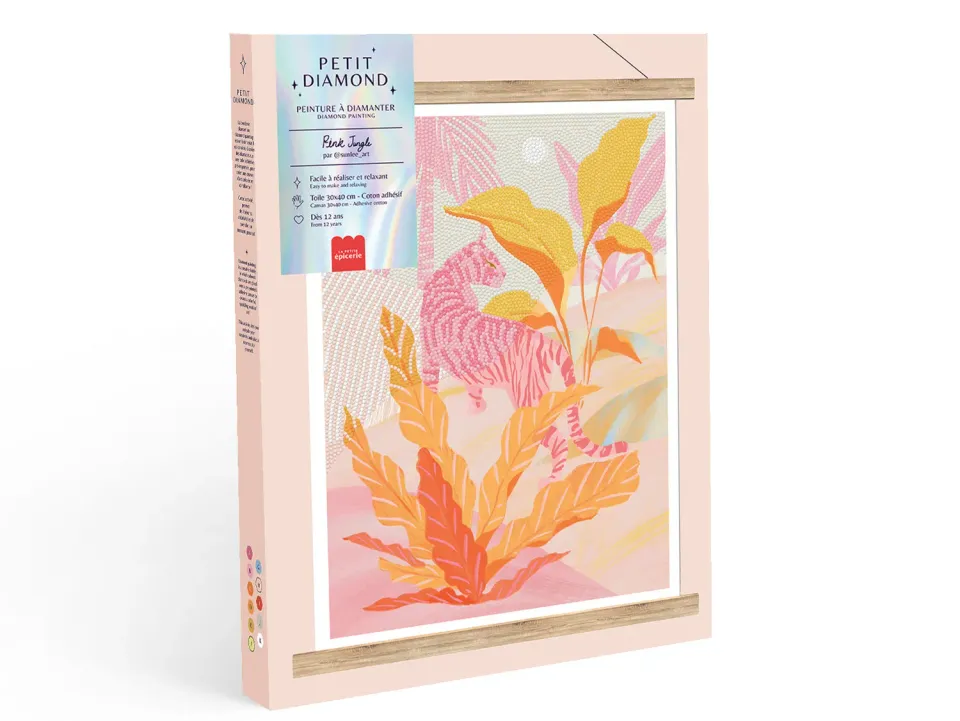 Petit Diamond Pink Jungle diamond painting tijger