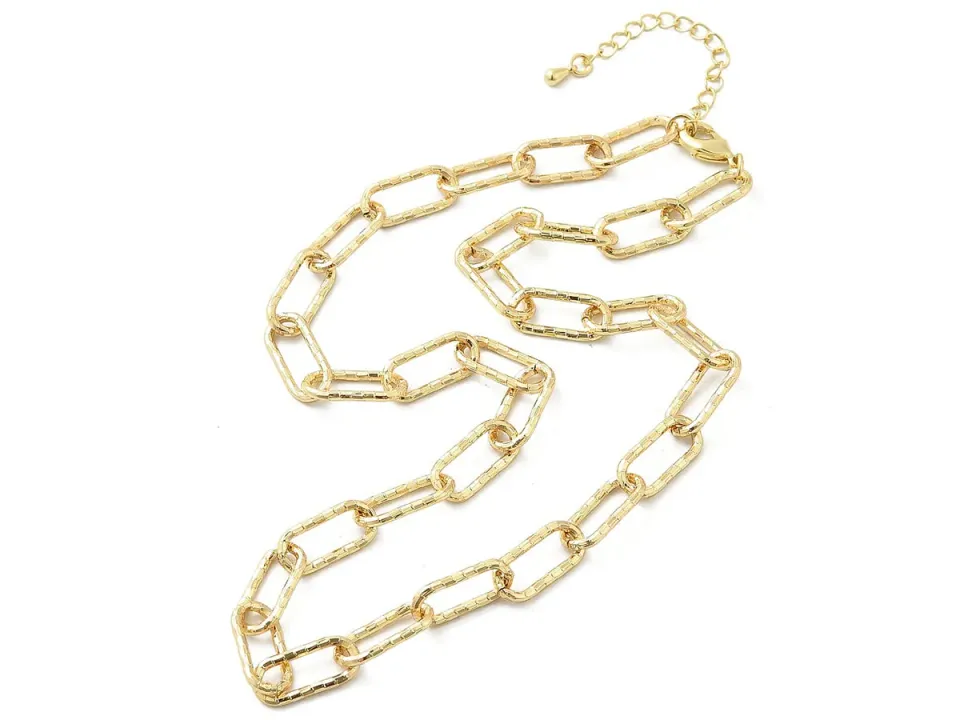 La Petite Epicerie Schakelketting verguld bewerkt 43,3 cm