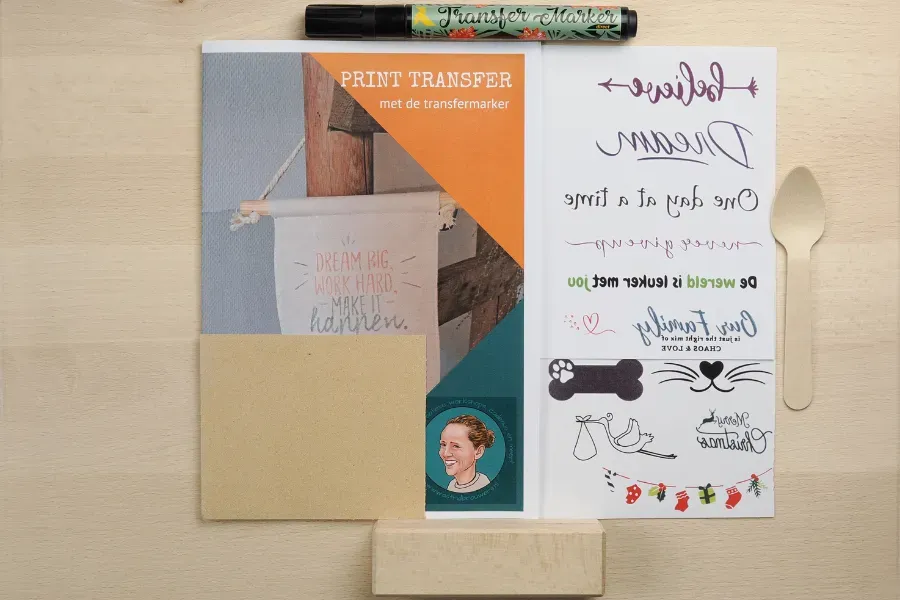 Astrid Brouwers DIY pakket fotoblok 10 cm met marker