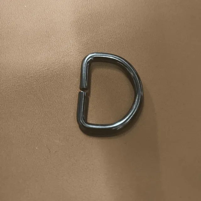 Leather House D-ring gunmetal 22x3mm ring