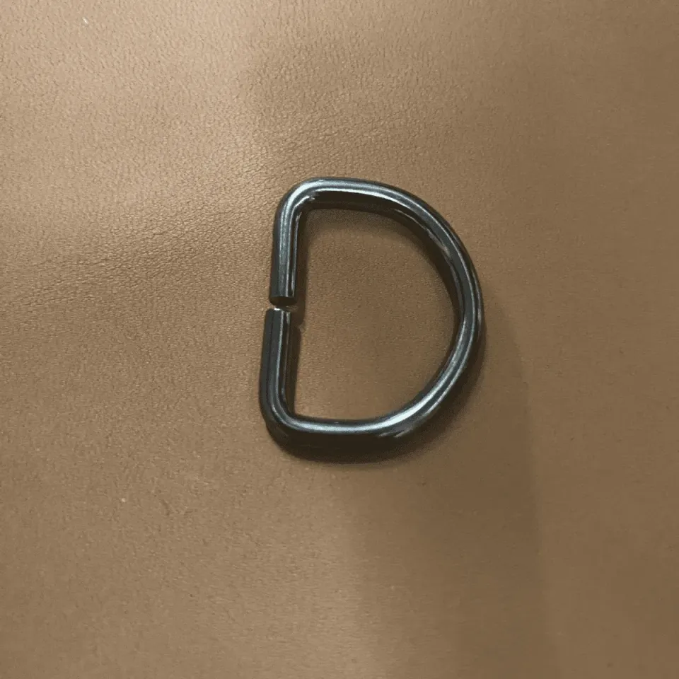 Leather House D-ring gunmetal 22x3mm ring