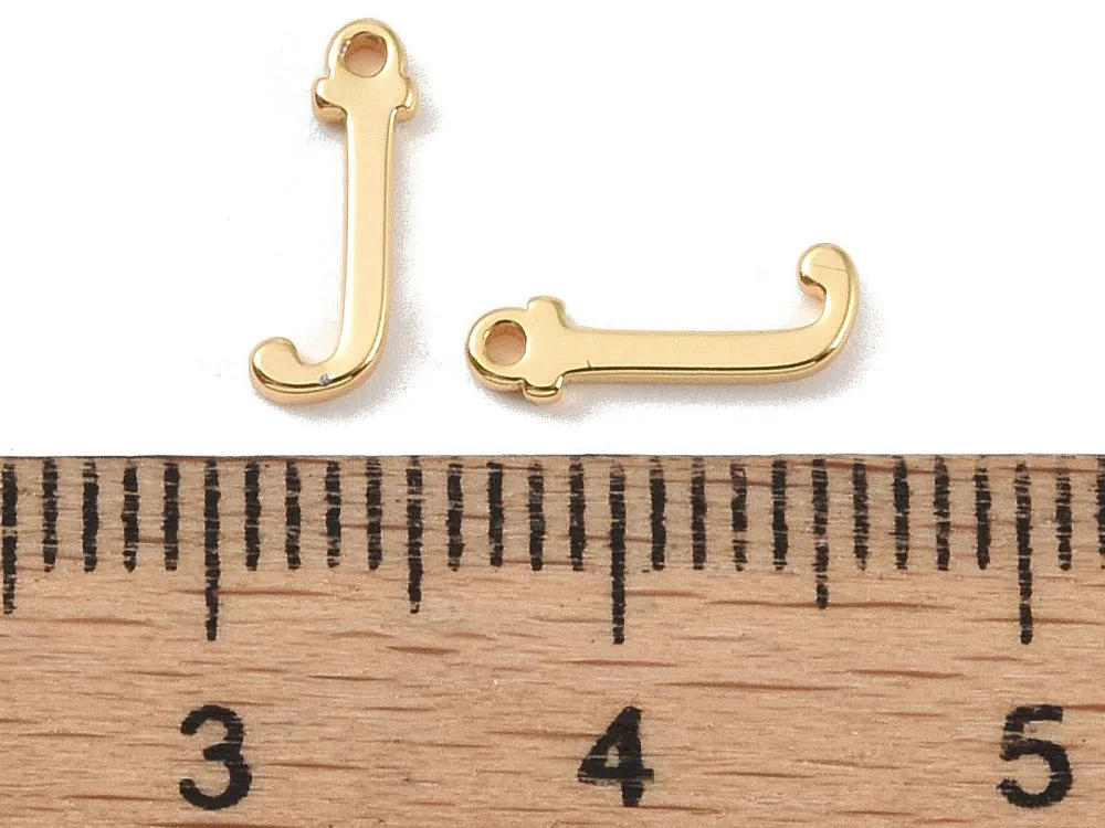 La Petite Epicerie Bedel Letter J Verguld 10 mm per stuk