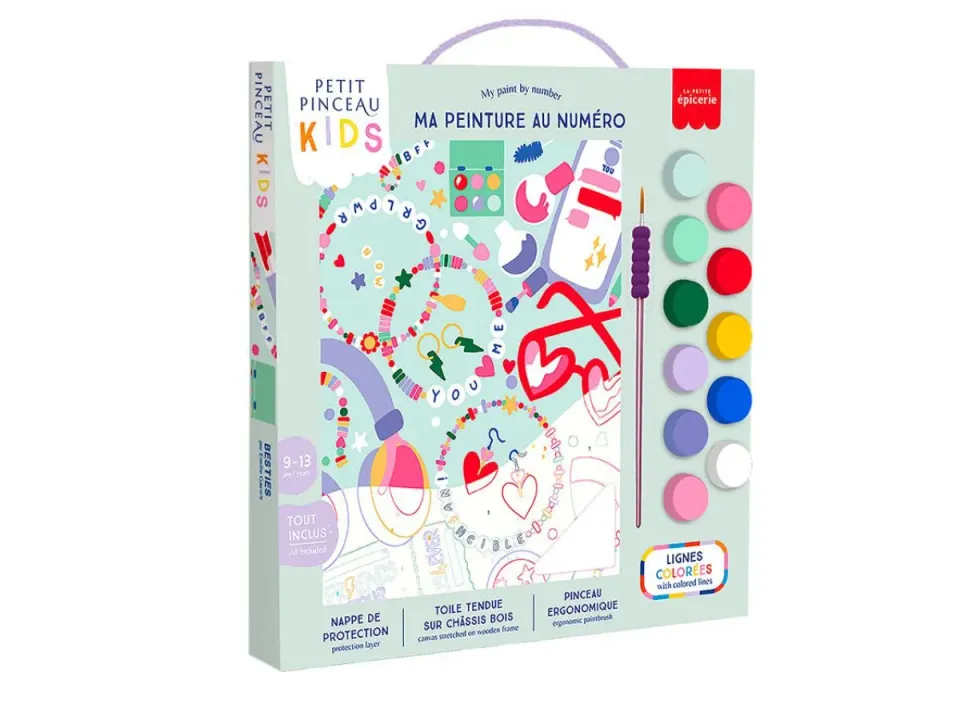 Petit Pinceau Kids Besties schilderen op nummer kit