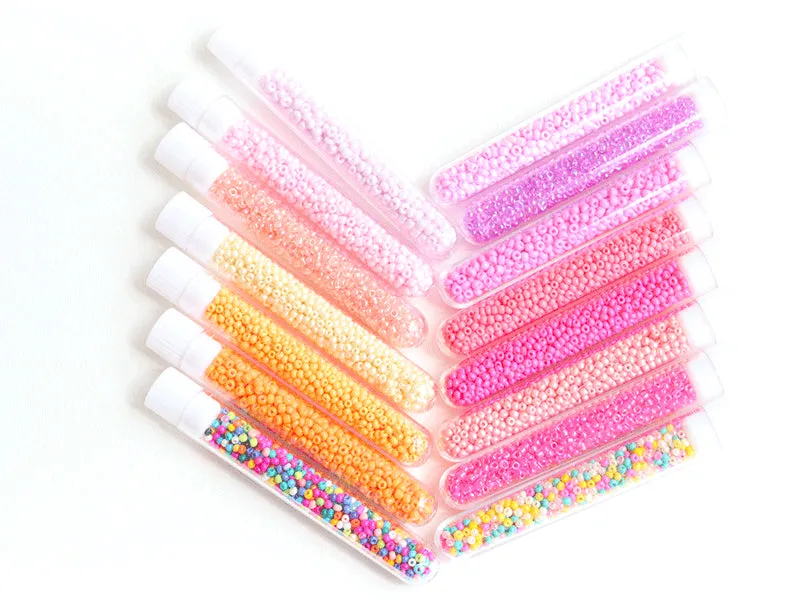 La Petite Epicerie rocailles kralen beige 2mm tube 10g glas