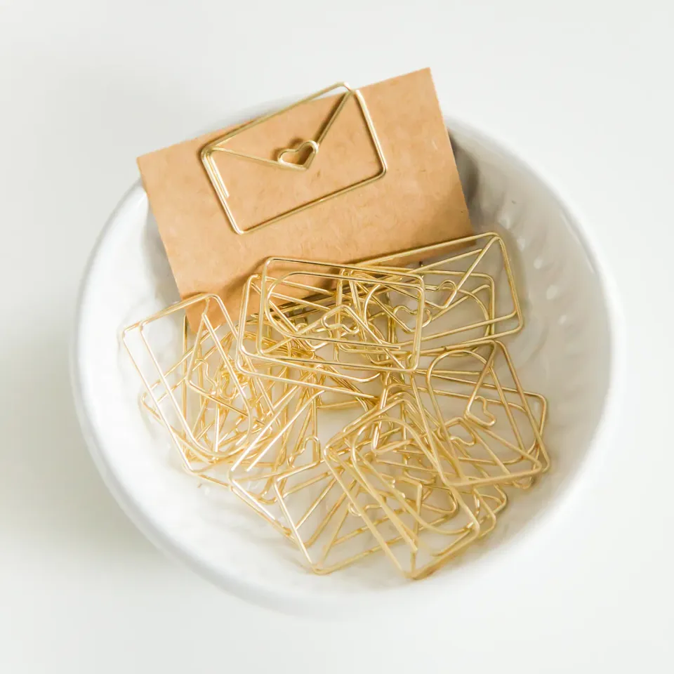 Jessy at Sea Envelope paperclips 20 stuks goud