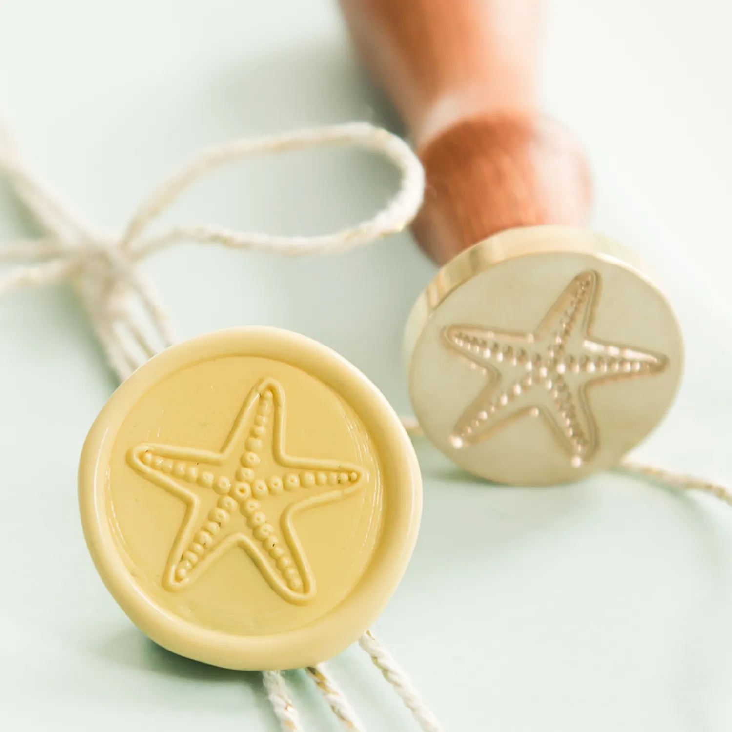 Jessy at Sea Starfish waxzegel stempel 25 mm zeester