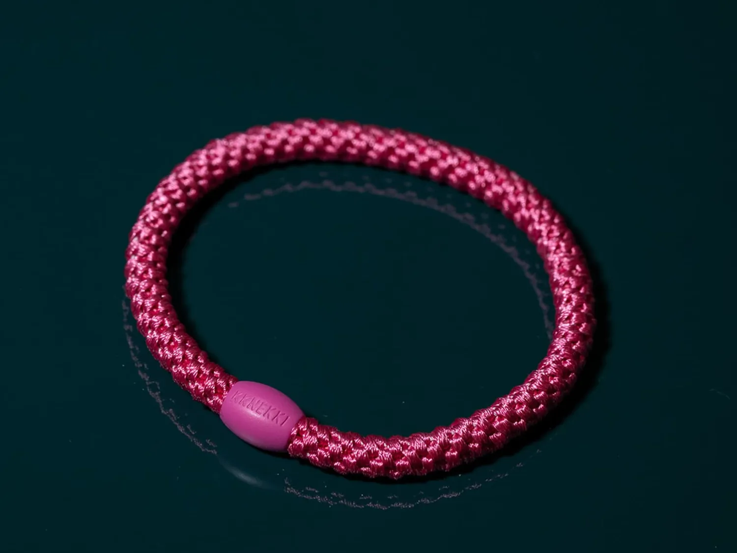 Kknekki Slim haarelastiek Rose 1 roze