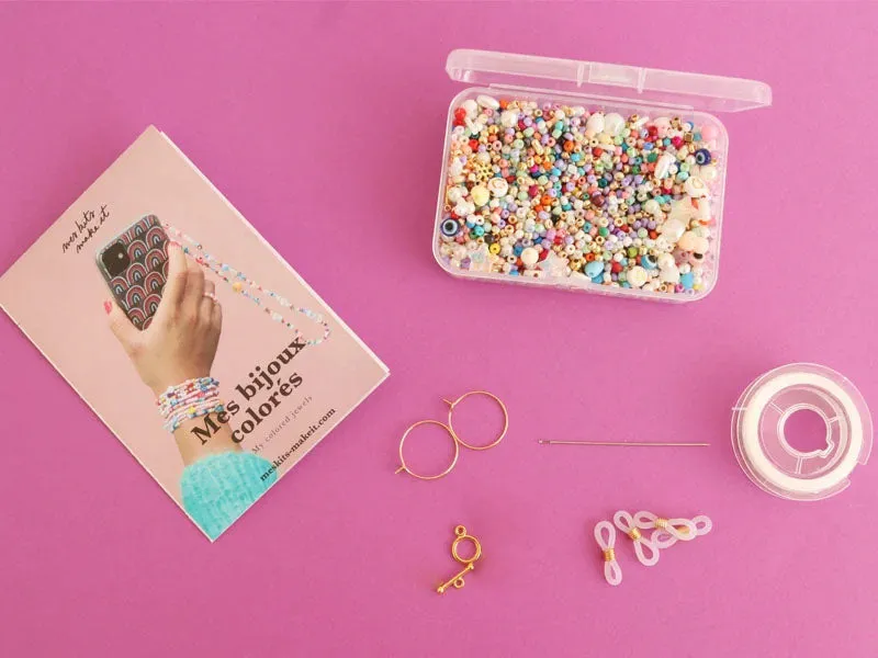 DIY Bijouterie Sieradenkit kleurrijke armbanden box