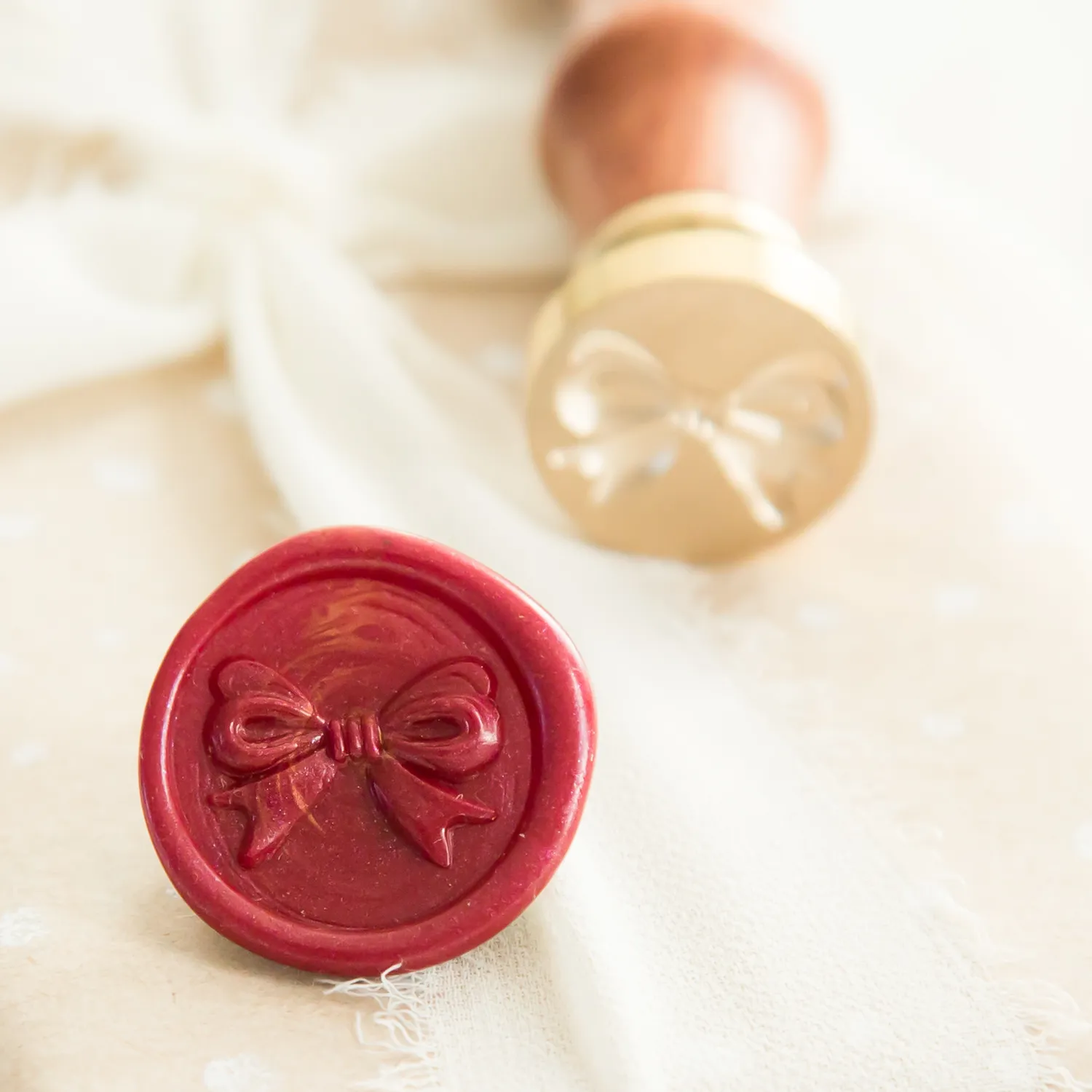 Jessy at Sea 3D Bow 20mm wax stempel strik