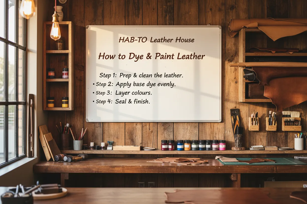 Leather House Dyeing and Painting on Leather workshop 9 september